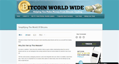 Desktop Screenshot of bitcoinworldwide.net